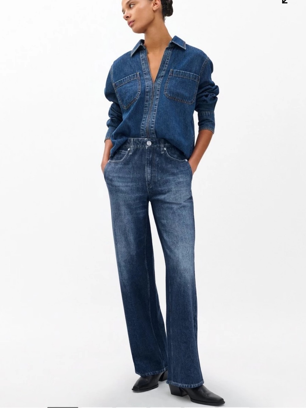 Rag  & Bone Miramar Wide Leg Pull-On Pants French Terry Extra Small